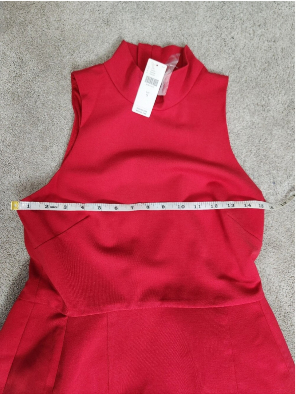 Hutch Anthropologie Little Red Mini Dress 60s Mod Mad Men Jackie O Size Small - Picture 6 of 13